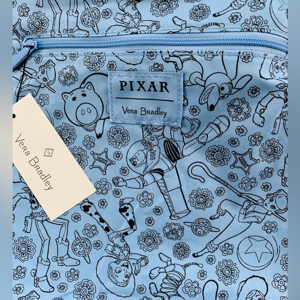Vera Bradley Disney Pixar Toy Story Andy’s Room Triple Zip Hipster Crossbody bag - Picture 8 of 10